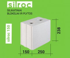 Silikatinis mūro blokelis Silroc 150 