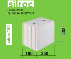 Silikatinis mūro blokelis Silroc 180 