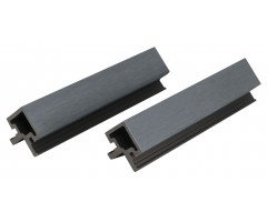 „Mikko“ WPC fasado kampinis profilis, 49×49 mm, Smoke Grey