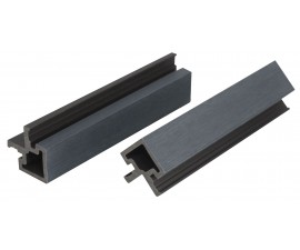 „Mikko“ WPC fasado kampinis profilis, 49×49 mm, Smoke Grey