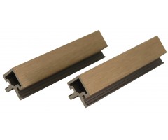 „Mikko“ WPC fasado kampinis profilis, 49×49×3600 mm, Teak