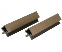 „Mikko“ WPC fasado kampinis profilis, 49×49 mm, Teak