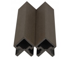 „Mikko“ WPC fasado kampinis profilis, 49×49 mm, Walnut