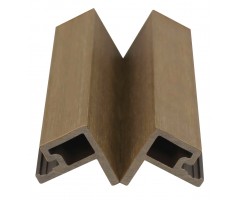 „Mikko“ WPC fasado šoninis užbaigimo profilis, 49×49 mm, Teak