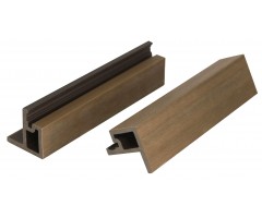 „Mikko“ WPC fasado šoninis užbaigimo profilis, 49×49 mm, Teak