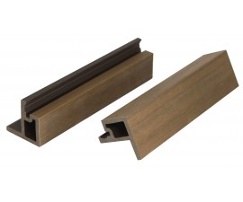 „Mikko“ WPC fasado šoninis užbaigimo profilis, 49×49 mm, Teak