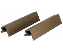 „Mikko“ WPC fasado šoninis užbaigimo profilis, 49×49 mm, Teak