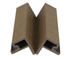 „Mikko“ WPC fasado šoninis užbaigimo profilis, 49×49 mm, Teak