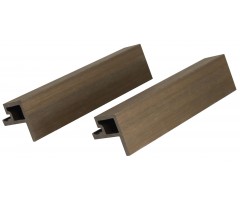 „Mikko“ WPC fasado šoninis užbaigimo profilis, 49×49 mm, Teak