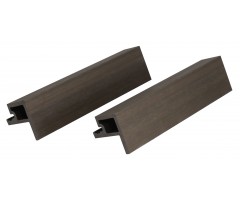 „Mikko“ WPC fasado šoninis užbaigimo profilis, 49×49 mm, Walnut