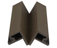 „Mikko“ WPC fasado šoninis užbaigimo profilis, 49×49 mm, Walnut