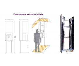 Pakabinamas-pastatomas laikiklis Atlantic SYNEA DUO šilumos siurbliams