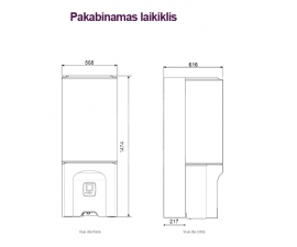 Pakabinamas ant sienos laikiklis Atlantic SYNEA DUO šilumos siurbliams