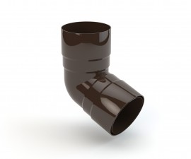  63 mm dviejų movų alkūnė 67,5°, GAMRAT (PVC) 