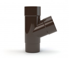  90 mm lietvamzdžio trišakis Ø90/Ø90/Ø90, GAMRAT (PVC) 