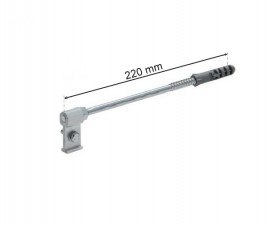  Lietvamzdžio apkabos laikiklis su kaiščiu 220 mm, GAMRAT (PVC), ZN 