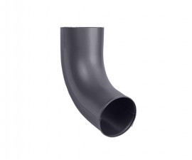 100 mm lietvamzdžio apatinė alkūnė, STRUGA, RAL9006 (045) 