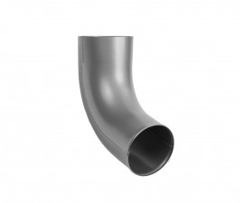 90 mm lietvamzdžio apatinė alkūnė, STRUGA, RAL9010 (001) 