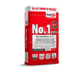 Plytelių klijai Sopro Nr. 1 400 extra, 22,5 kg
