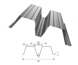 Konstrukcinis trapecinis profilis T200