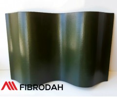 Fibrodah banguoti lakštai, 8 bangų, žali, 1750 x 1130 x 5,8 mm
