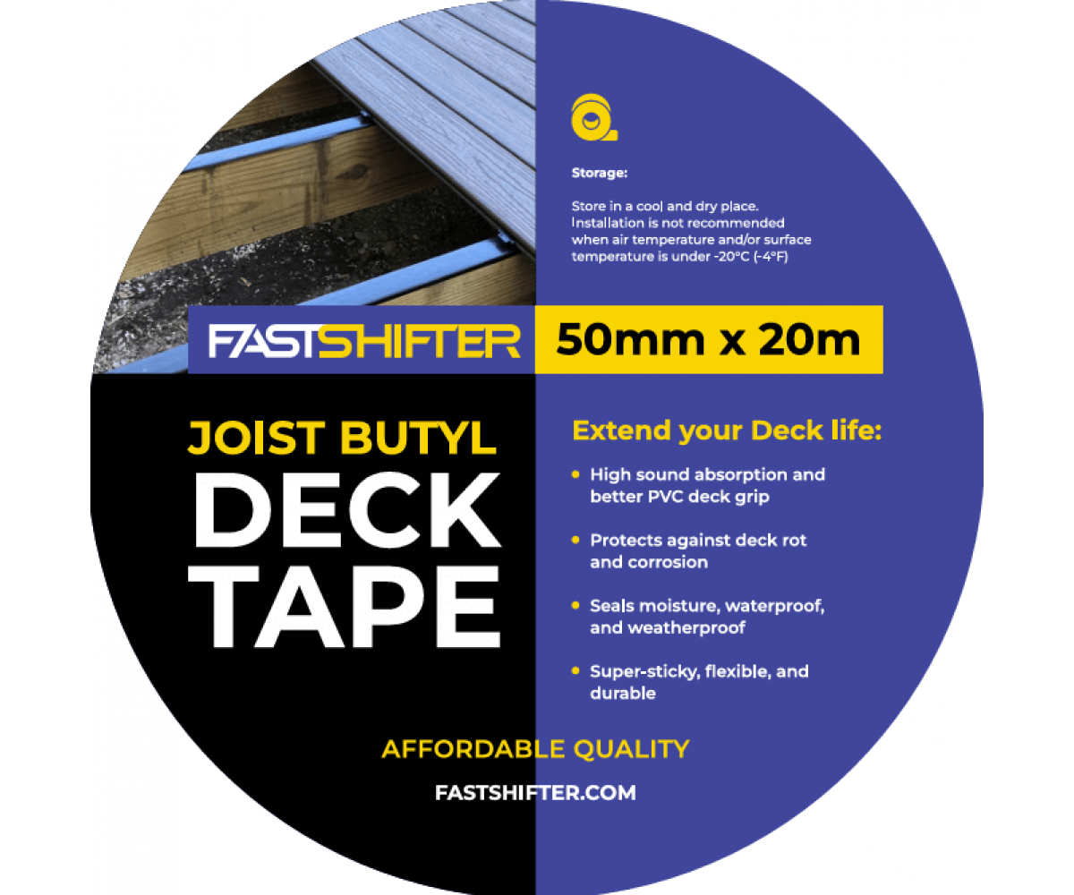 Lipni juosta FastShifter terasų lagėms apsaugoti, 50 mm × 20 m Lipni juosta FastShifter terasų lagėms apsaugoti, 50 mm × 20 m