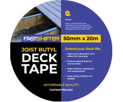 Lipni juosta FastShifter terasų lagėms apsaugoti, 50 mm × 20 m Lipni juosta FastShifter terasų lagėms apsaugoti, 50 mm × 20 m