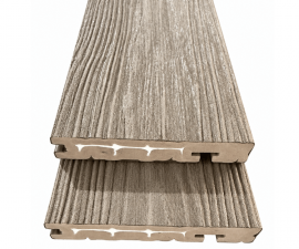 „Mikko“ PVC Co-Extrusion terasinės užbaigimo lentos, 23×140×3600 mm, Walnut