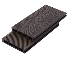 Bruggan Elegant Light 3D WPC terasinės lentos, 25×150×3000 mm, Wine Brown