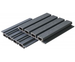 „Co-Extrusion Cladding“ WPC fasado dailylentės, 26×219×3200 mm, Smoke Grey