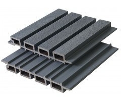 „Co-Extrusion Cladding“ WPC fasado dailylentės, 26×219×3200 mm, Smoke Grey