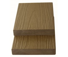 „Mikko“ WPC pilnavidurės universalios užbaigimo terasinės lentos, 23×138×3600 mm, Teak