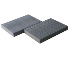 „Mikko“ WPC pilnavidurės universalios užbaigimo terasinės lentos, 23×138×3600 mm, Smoke Grey