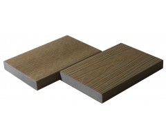 „Mikko“ WPC pilnavidurės universalios užbaigimo terasinės lentos, 23×138×3600 mm, Teak