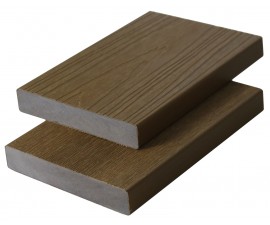 „Mikko“ WPC pilnavidurės universalios užbaigimo terasinės lentos, 23×138×3600 mm, Teak