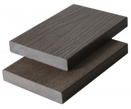 „Mikko“ WPC pilnavidurės universalios užbaigimo terasinės lentos, 23×138×3600 mm, Walnut