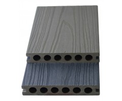 „Mikko“ WPC terasinės lentos su apvaliomis ertmėmis, 23×140×3600 mm, Smoke Grey