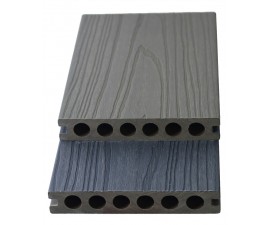 „Mikko“ dvipusės WPC Co-Extrusion terasinės lentos, 23×140×3600 mm, Antique Wood/Smoke Grey