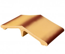 Intarpas tvoros kepurei geltonas su šešėliu