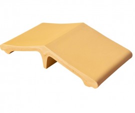 Intarpas tvoros kepurei geltonos spalvos