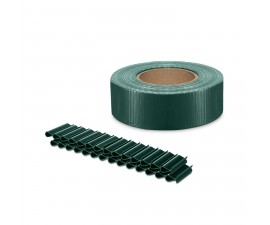 TVOROS SEGMENTO JUOSTA MIKKO 47,5 MM X 35 M + 28 VNT. LAIKIKLIŲ (450 G/M²), PVC