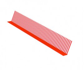 APSAUGA NUO PAUKŠČIŲ (ŠLAITO VENTILIACIJAI) COMB, 60 MM X 1 M.